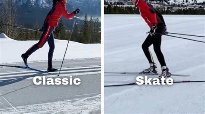 What is the difference between cross-country skis and skate skis?